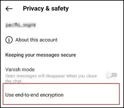 Instagram end-to-end encryption